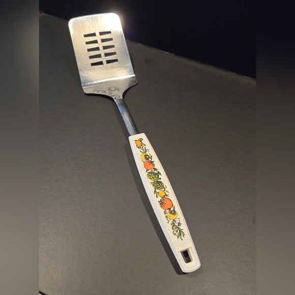 Vintage EKCO Slotted Spatula Turner Chromium Plated Nylon Spice of Life 12" MCM - Picture 1 of 9